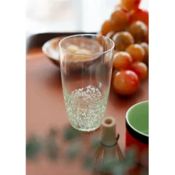 Verre à eau Confetti vert 15 cm