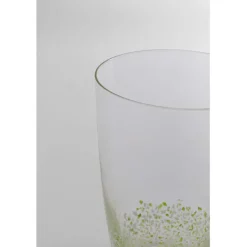 Verre à eau Confetti vert 15 cm