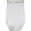 Verre à eau Diamond doré Rim
