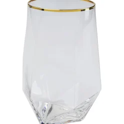 Verre à eau Diamond doré Rim