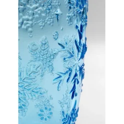 Verre à eau Ice Flowers bleu