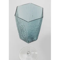 Verre à vin Cascata bleu