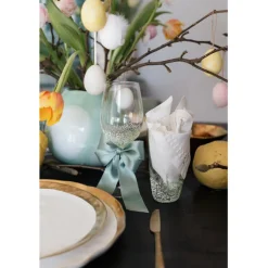 Verre à vin Confetti vert 24 cm