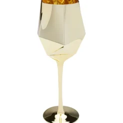 Verre à vin Diamond doré