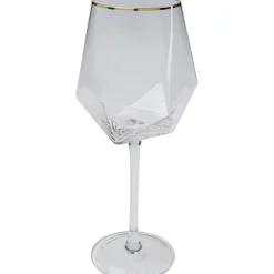 Verre à vin Diamond doré Rim