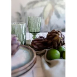 Verre à vin Fogli vert
