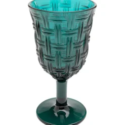 Verre à vin Tissue pétrole 17cm