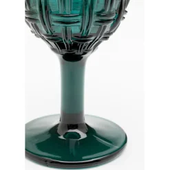 Verre à vin Tissue pétrole 17cm